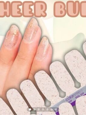 Color Street Sheer Buff Glitter Nail Polish Strips